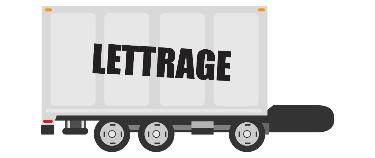Partial lettering design for trailer, concept, printing, and installation,  Mont-Tremblant, Sainte-Agathe-des-Monts